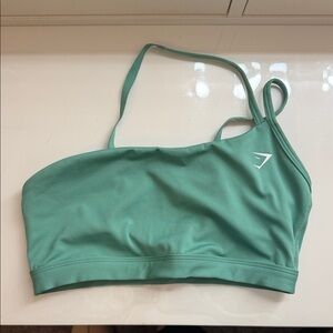Gymshark Teal Asymmetrical Sports Bra